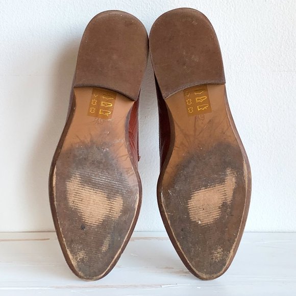 Madewell Mahagony Leather Loafers style# H2419 GUC - Picture 8 of 8